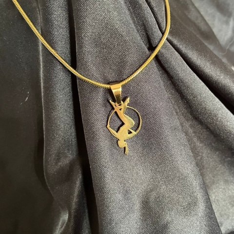 Zawieszka Aerial Hoop 004 pozłaczana