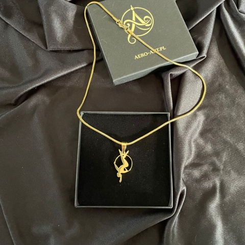 Zawieszka Aerial Hoop 004 pozłaczana