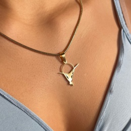 Zawieszka Aerial Hoop 008 pozłaczana