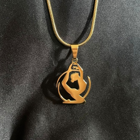 Zawieszka Aerial Hoop 005 pozłaczana