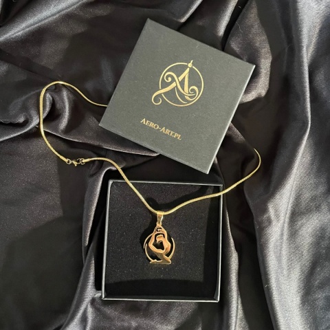 Zawieszka Aerial Hoop 005 pozłaczana