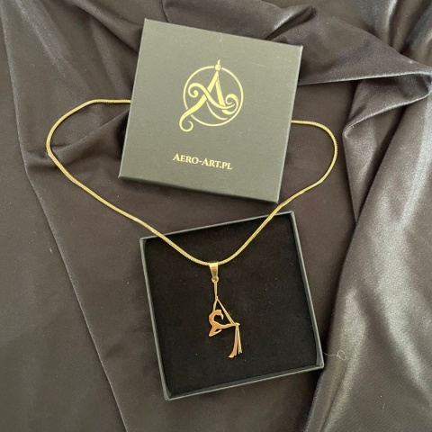 Zawieszka Aerial Silks 002 pozłacana