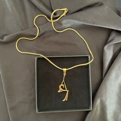 Zawieszka Aerial Silks 002 pozłacana