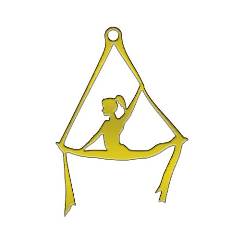 Zawieszka Aerial Silks 003 pozłacana