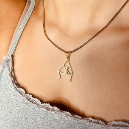 Zawieszka Aerial Silks 003 pozłacana