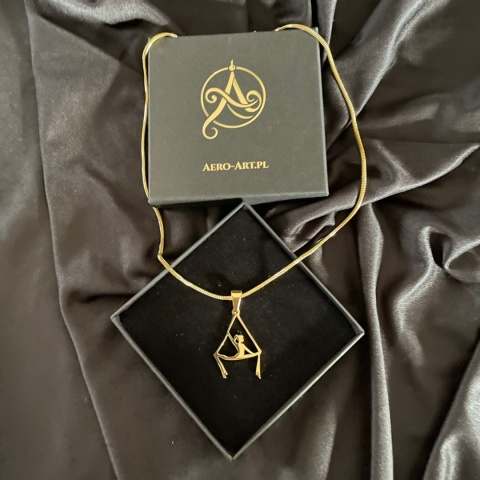 Zawieszka Aerial Silks 003 pozłacana