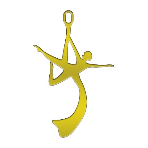 Zawieszka Aerial Silks 001 pozłacana