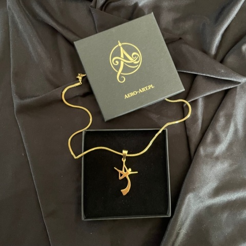 Zawieszka Aerial Silks 001 pozłacana