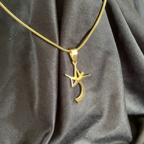 Zawieszka Aerial Silks 001 pozłacana