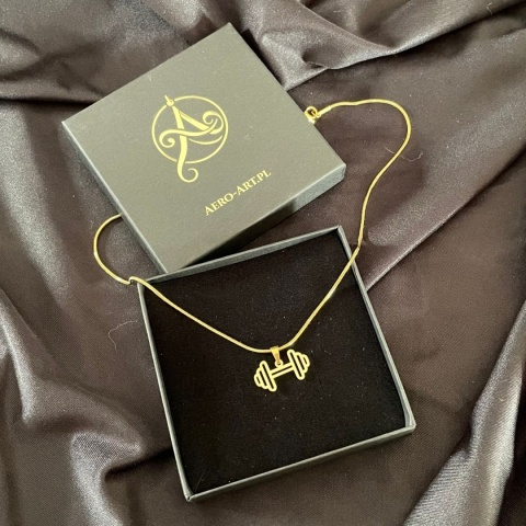 Zawieszka Siłownia 001 pozłacana