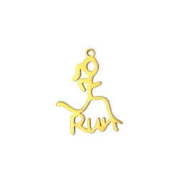 Zawieszka Bieganie 001 pozłacana