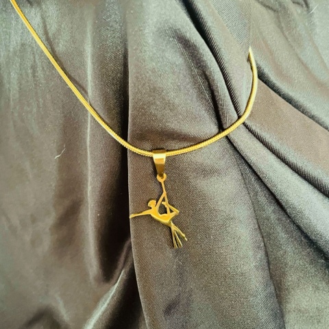 Zawieszka Pole Dance 003 pozłacana