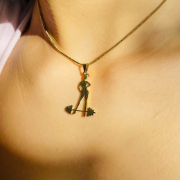 Zawieszka Siłownia 002 pozłacana